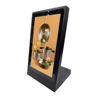 Οθόνη ψηφιακής σήμανσης αφής LCD PCAP τύπου L 15,6 ιντσών επιτραπέζιας χρήσης, φορητή οθόνη αφής μενού για εστιατόρια και καταστήματα λιανικής