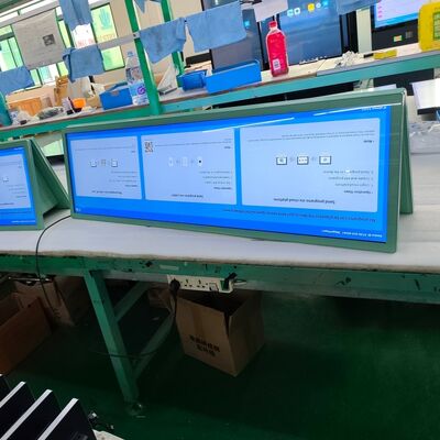 Οθόνη ψηφιακής σήμανσης διπλής οθόνης 49,5 ιντσών για εστιατόριο