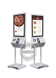 Περίπτερο αυτοεξυπηρετήσεων Mcdonald αρρενωπή οθόνη αφής 27 ίντσας με POS τον ανιχνευτή εκτυπωτών μηχανών