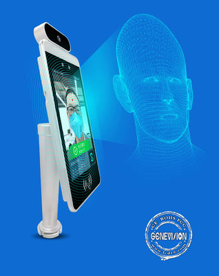 ROHS υπέρυθρος ανιχνευτής θερμοκρασίας Touchless αναγνώρισης προσώπου 8 ίντσας
