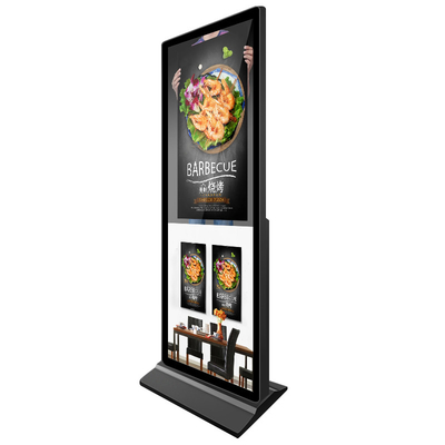75 ιντσών πλήρους οθόνης αφής κιόσκι Digital Signage Totem 3840*1440
